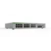 Allied Telesis L3 switch with 16 x 10/100/1000T PoE+ ports and 2 x 100/1000X SFP ports