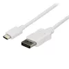 StarTech.com 3 ft / 1m USB C to DisplayPort Cable - 4K 60Hz - White - Use this USB C to DP cable to connect your USB Type C computer directly to a monitor without additional adapters