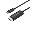 StarTech.com USB C to HDMI Cable - 1m - Black - 4K at 60Hz - Thunderbolt 3 Compatible - USB C Cable - Computer Monitor Cable