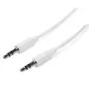 StarTech.com 1m White Slim 3.5mm Stereo Audio Cable - Male to Male