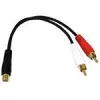 C2G Cables To Go Cbl/6IN RCA FeMale TO 2 RCA Male Y-CBL